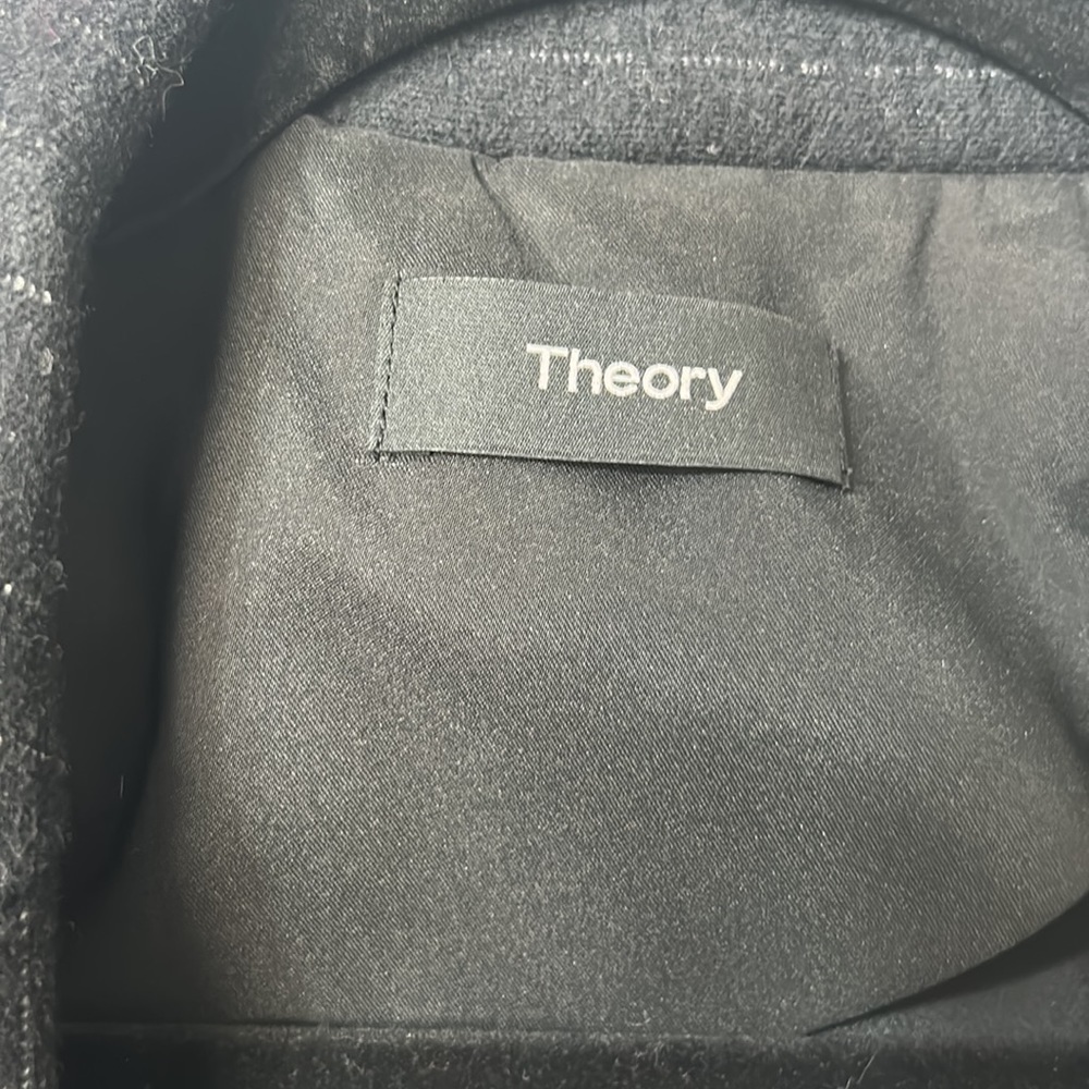 Theory Wool Blend pin stripped Blazer Size 8 - Picture 2 of 5